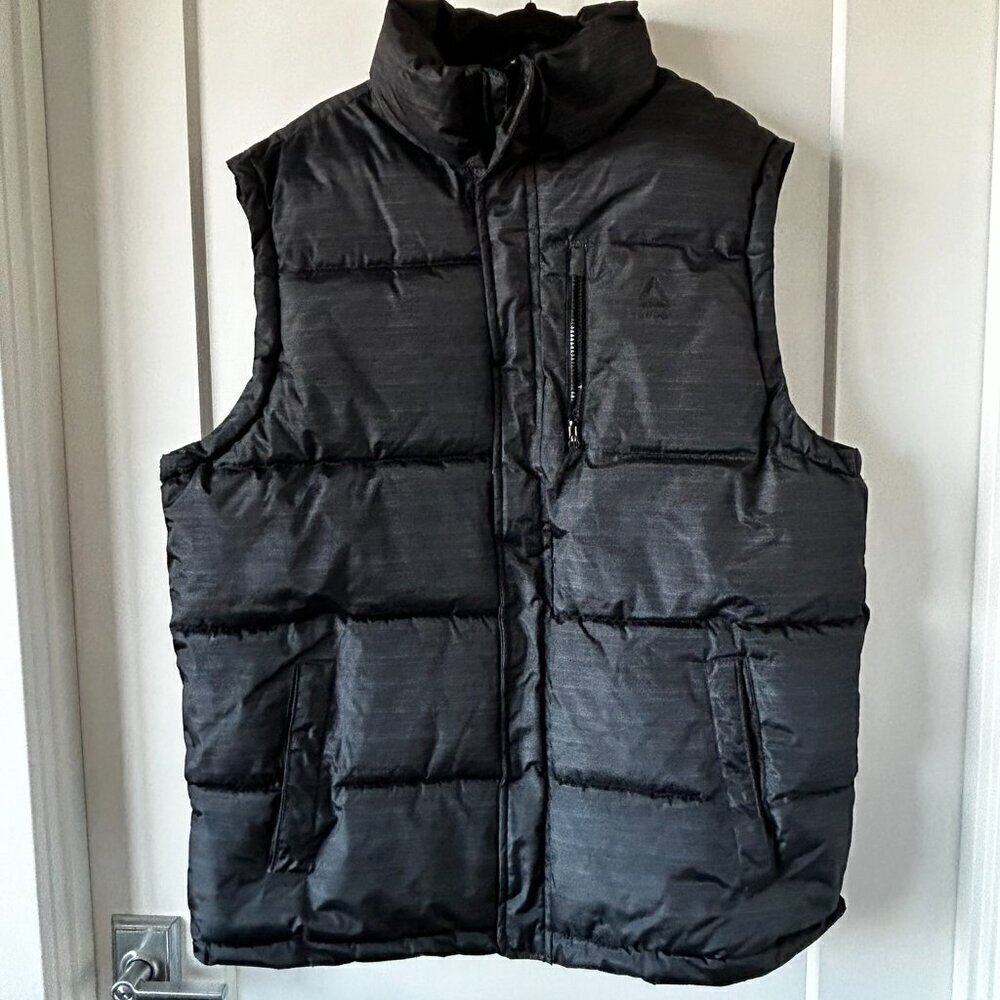 Black Reebok bubble vest